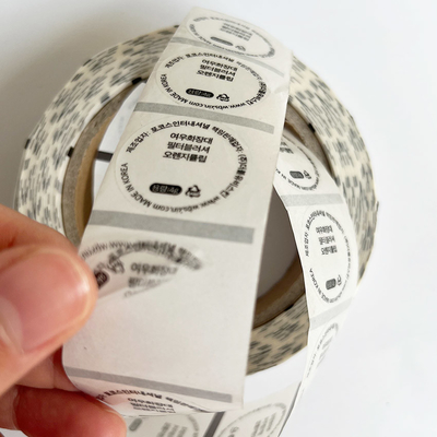 40mm de Ronde Transparante Vinyl Glanzende Zelfklevende Duidelijke Zelfklevende Stickers van de Stickerlippenstift