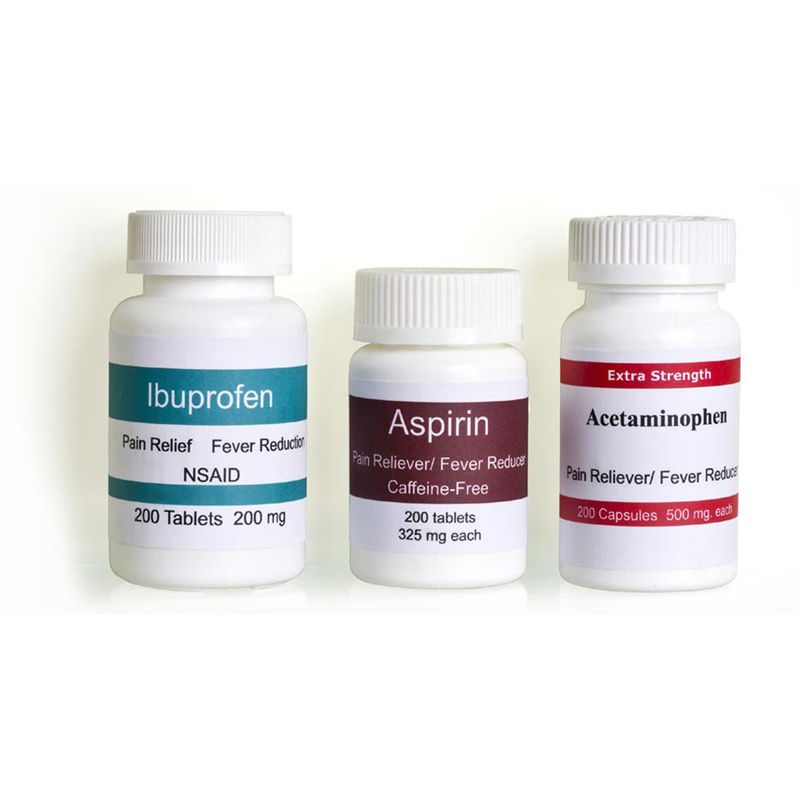 Waterdichte Pantone-de Waarschuwingsetiketten van het Kleurenmedicijn, Aspirin-Waarschuwingsetiket