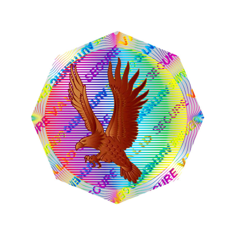 ISO9001 2008 CMYK-Sticker van het Kleuren de Zilveren Hologram, het Hologramstickers van de Douaneveiligheid